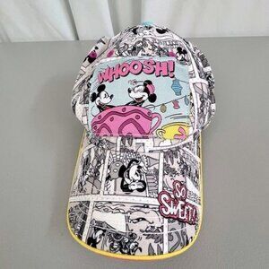 DISNEY PARKS WOMENS BASEBALL HAT MICKEY & MINNIE SIZE ADULT PINK AND LT BLUE
